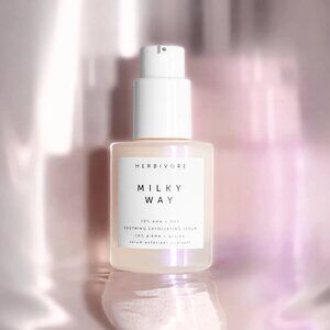NIB Herbivore Milky Way 10% AHA + Oat Soothing Exfoliating Serum 1 oz